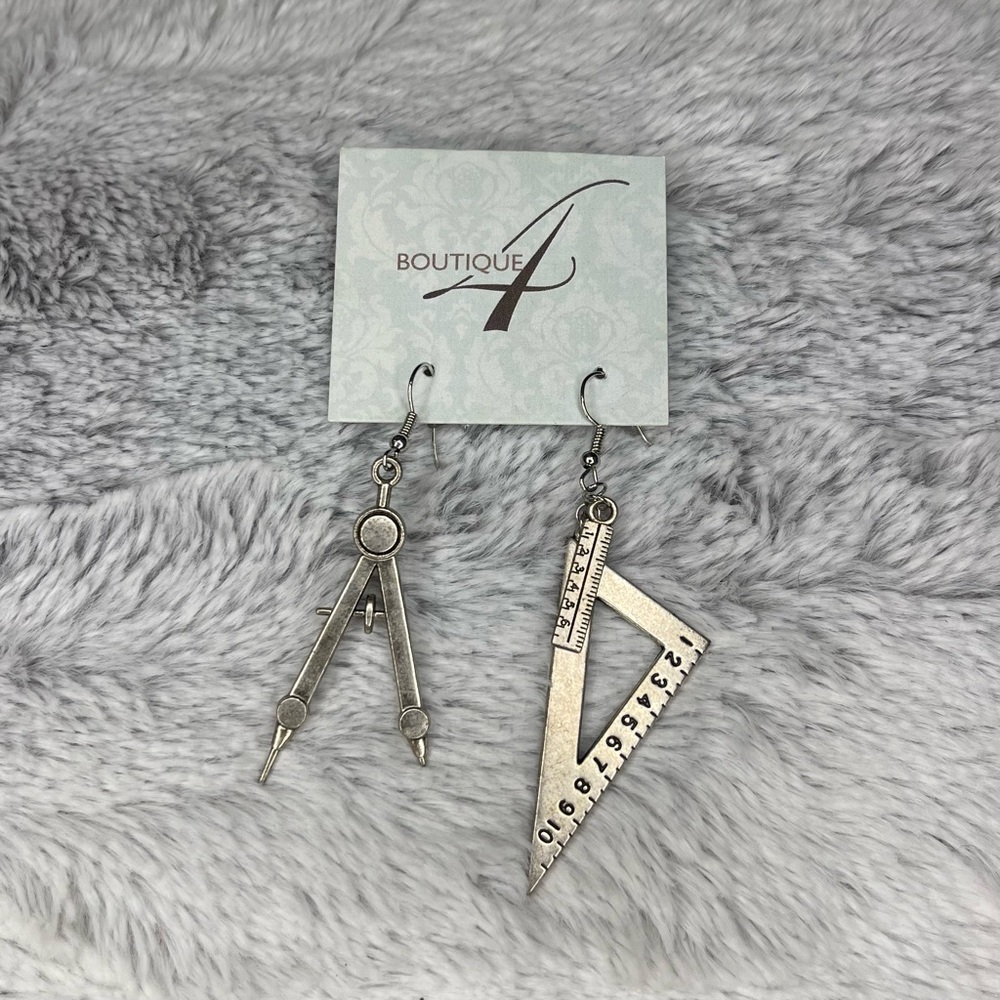 Math Tools Dangle Earrings
